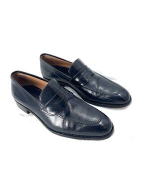 Take 6 by Kashani Black Leather Loafer Dress Shoes Mens 12.5 Made in Italy
